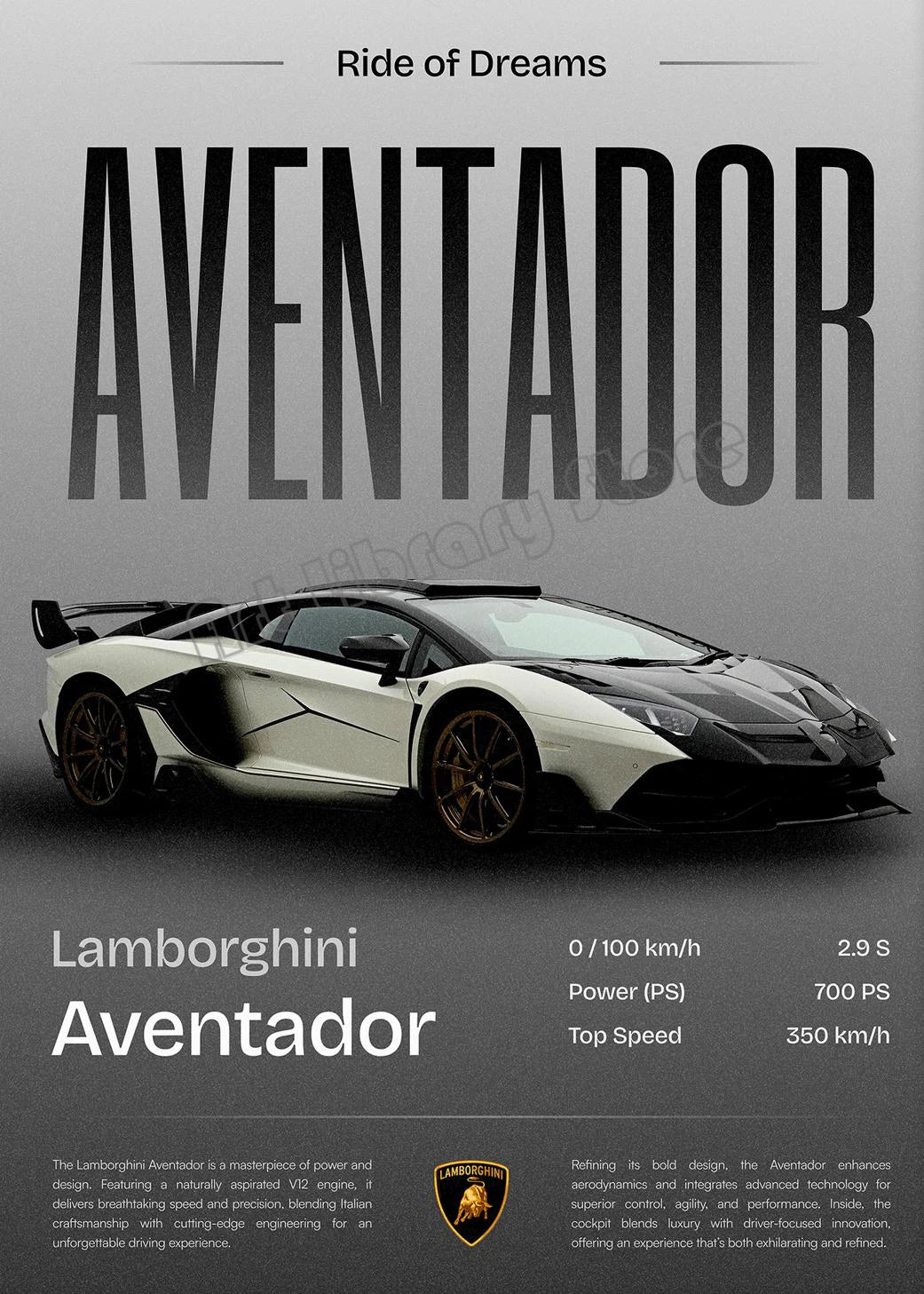 Minimalist Classic Luxury Supercar Poster Collection
