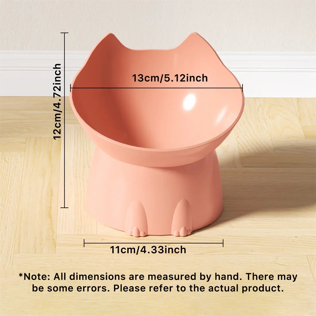 Plastic Raised Pet Feeding Bowl