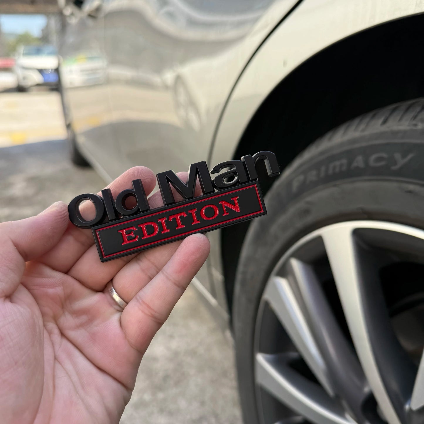 Car 3D Metal Chrome Sticker Emblem – OLD MAN EDITION Badge