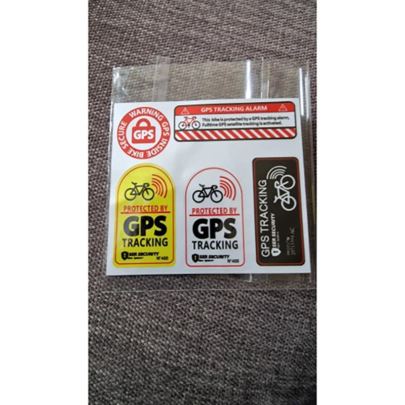 Reflective GPS Tracking Warning Sticker – Anti-Theft Vinyl Decal