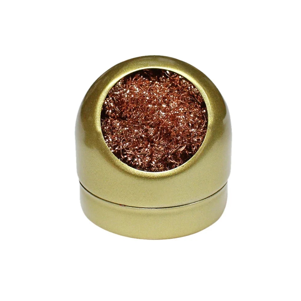 Soldering Iron Tip Cleaner – Steel Wire Ball with Metal Stand