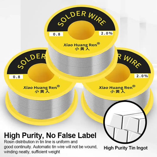 Rosin Core 60/40 Solder Wire (0.5/0.6/0.8/1.0/1.2 mm) – 50 g Roll