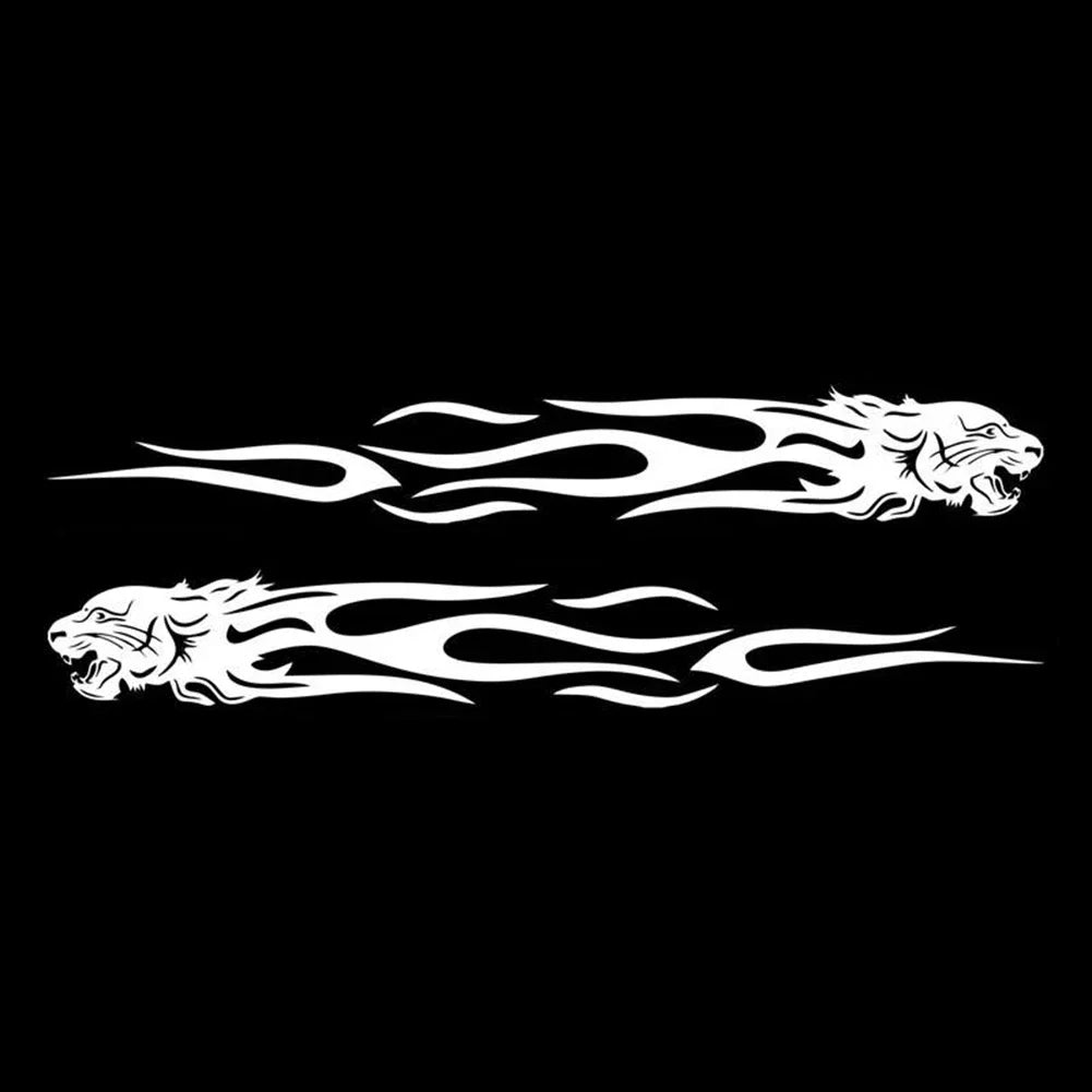 Tiger Flame Totem Reflective Stickers (2 Units)