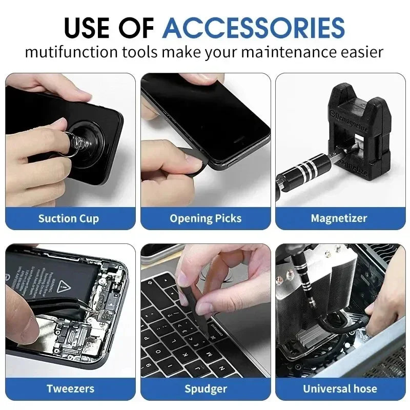 115-in-1 Multi-Purpose Precision Screwdriver Tool Set