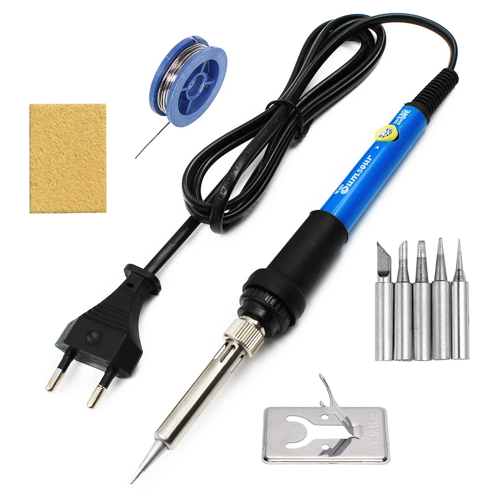 60W/80W/90W LCD Digital Display Adjustable-Temperature Soldering Iron