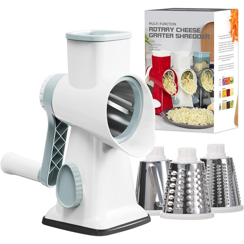 3-in-1 Rotary Cheese Grater