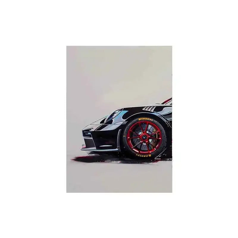 GT3 RS Graffiti Sports Car Canvas Print – HD Wall Art Poster