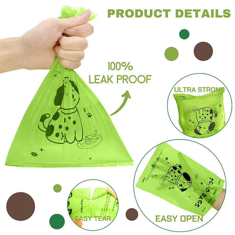Biodegradable Lavender-Scented Dog Poop Bags + Dispenser