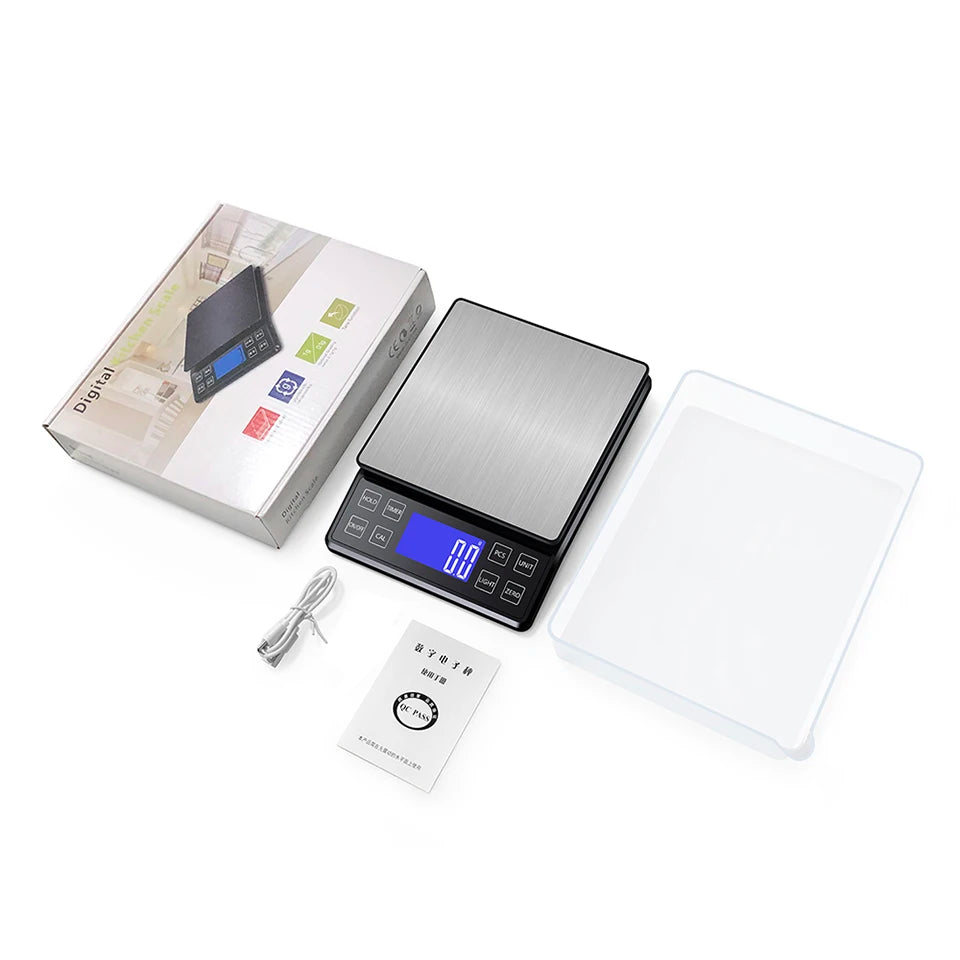High Precision Digital Kitchen Scale – 3kg/5kg/10kg