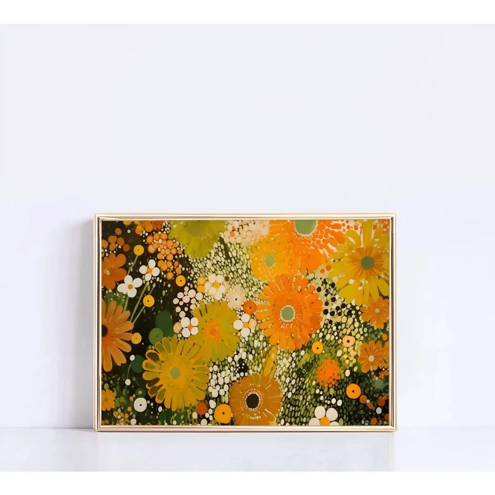 Japanese Nature Landscape Poster – Abstract Colorful Canvas Wall Art