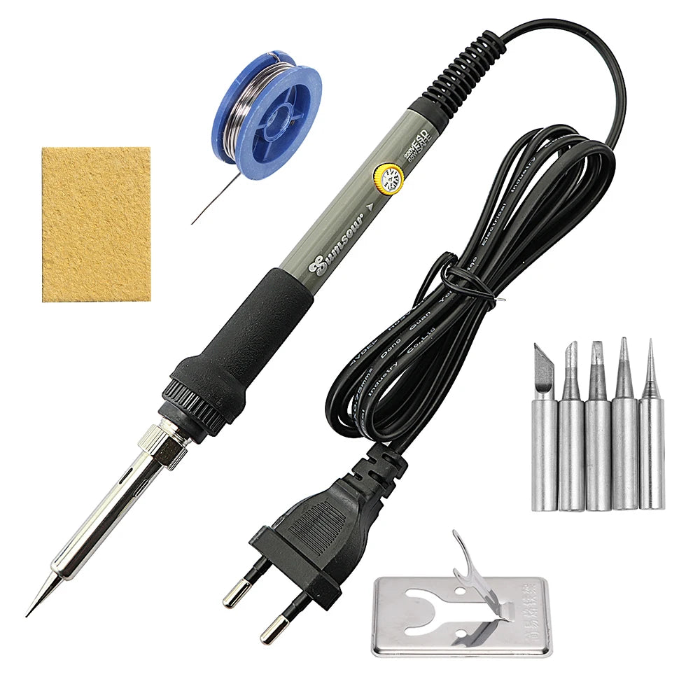 60W/80W/90W LCD Digital Display Adjustable-Temperature Soldering Iron
