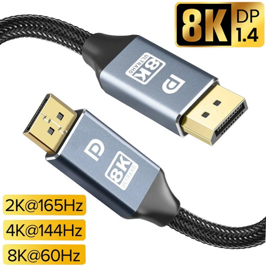 Premium DisplayPort 1.4 Cable 8K Capable