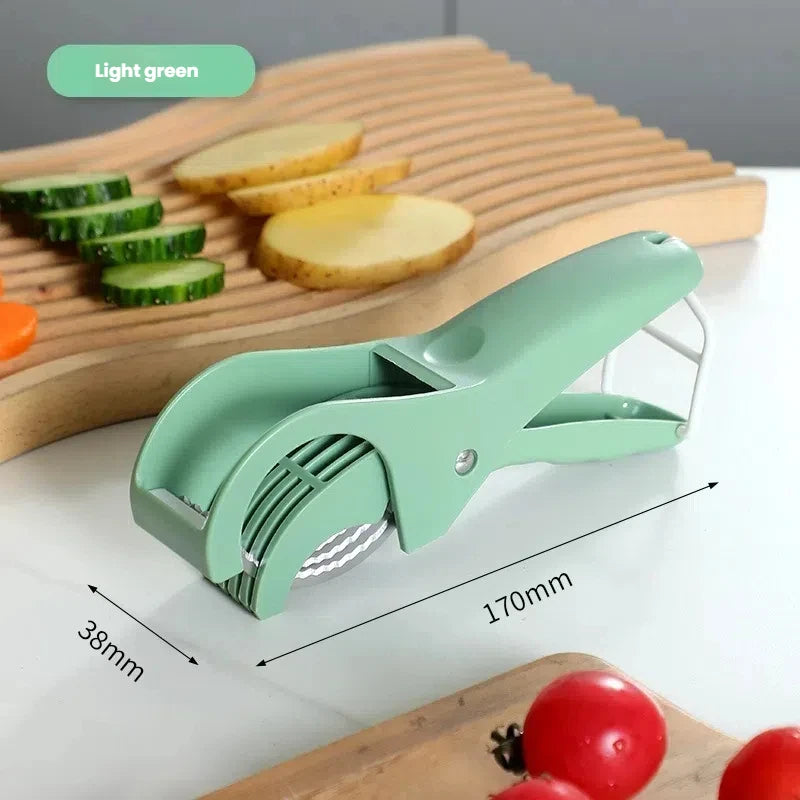 HooFun Stainless Steel Vegetable and Fruit Slicer – Multifunctional Kitchen Tool