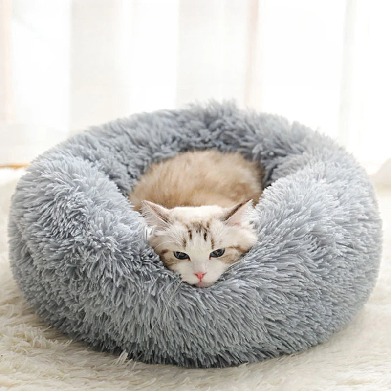 Plush Round Pet Bed