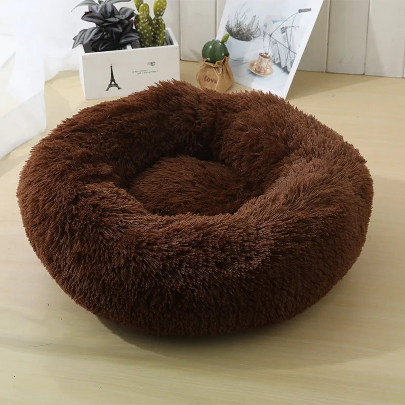 Plush Round Pet Bed