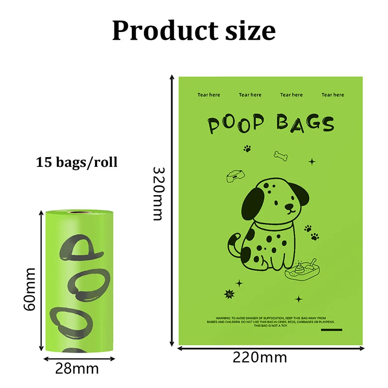 Biodegradable Lavender-Scented Dog Poop Bags + Dispenser