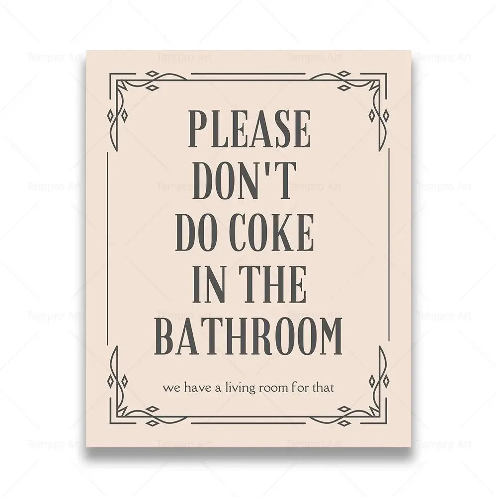 Funny Toilet Canvas Wall Art