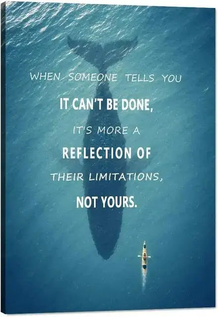 Inspirational Success Quotes Canvas – Motivational Wall Art for Office & Home