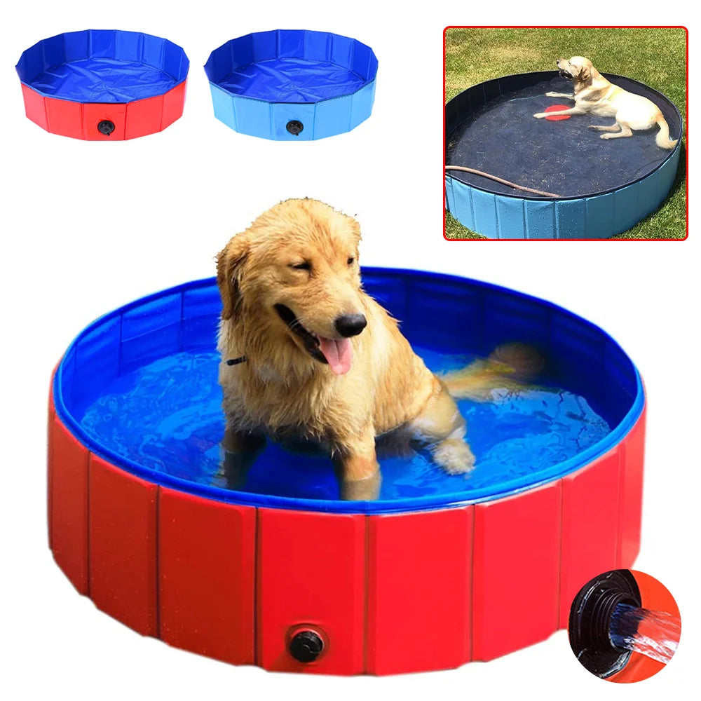 Portable Pet Pool With Drain valve