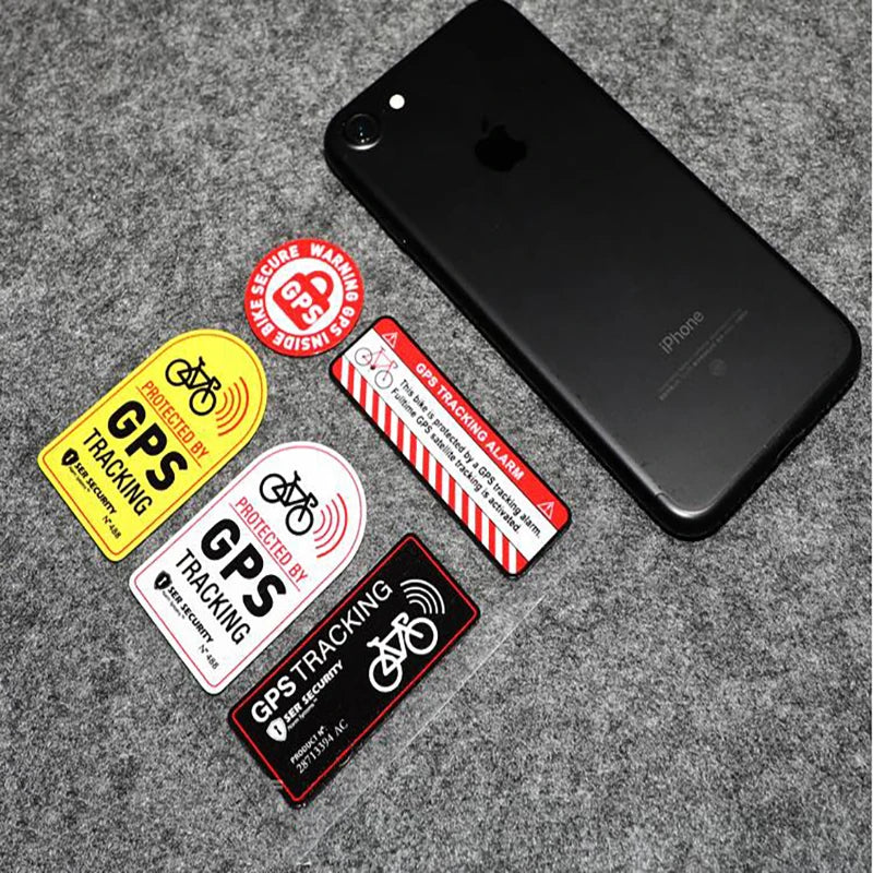 Reflective GPS Tracking Warning Sticker – Anti-Theft Vinyl Decal