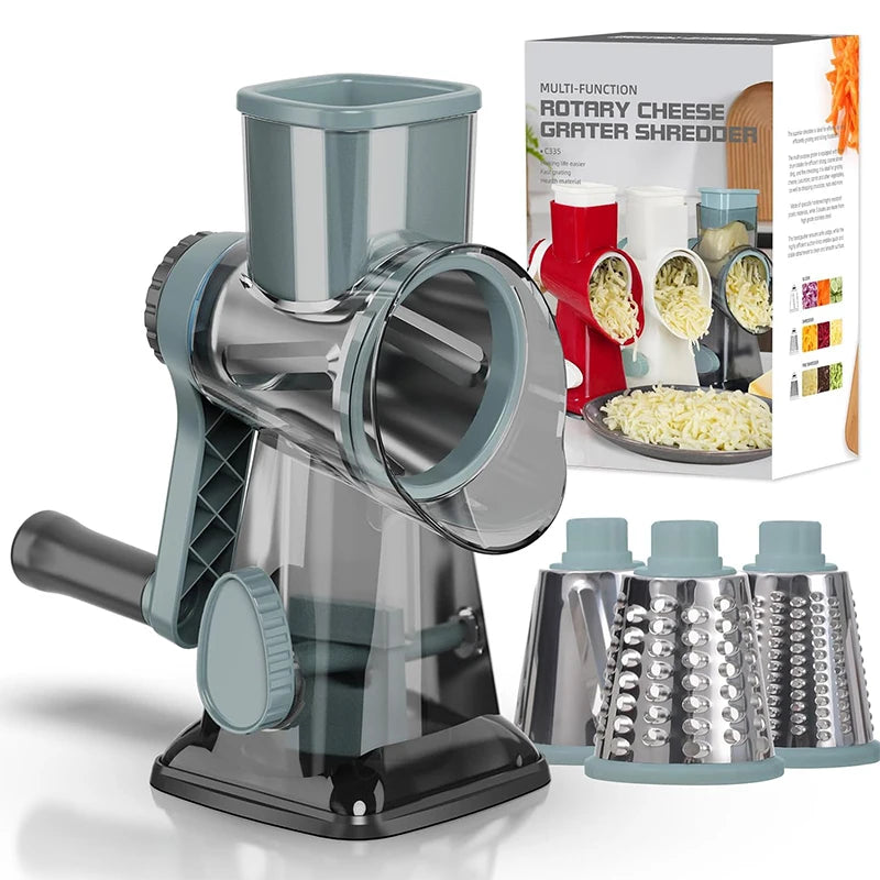 3-in-1 Rotary Cheese Grater