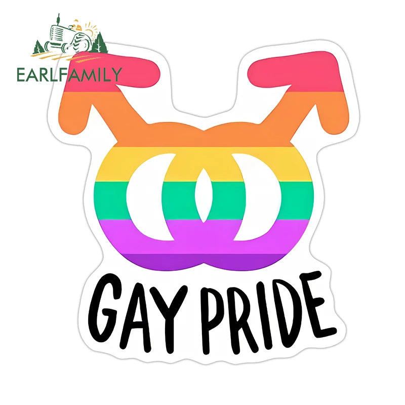 Here I Go Again in My Gay Little Car & Othes - Decal Car Sticker
