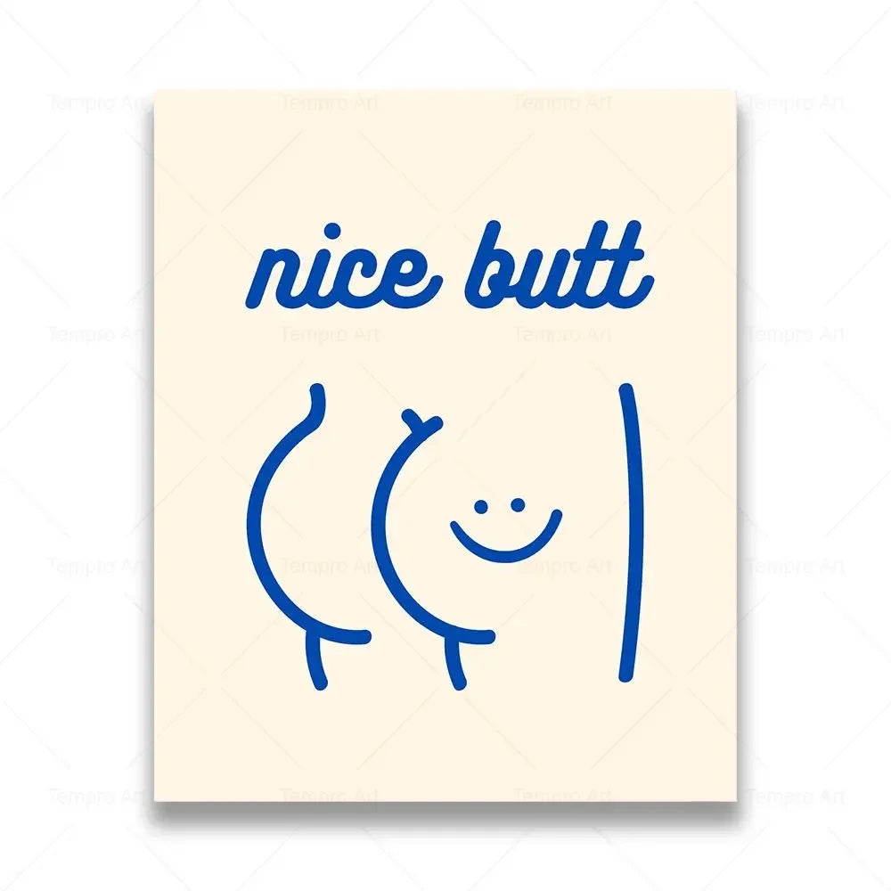 Funny Toilet Canvas Wall Art