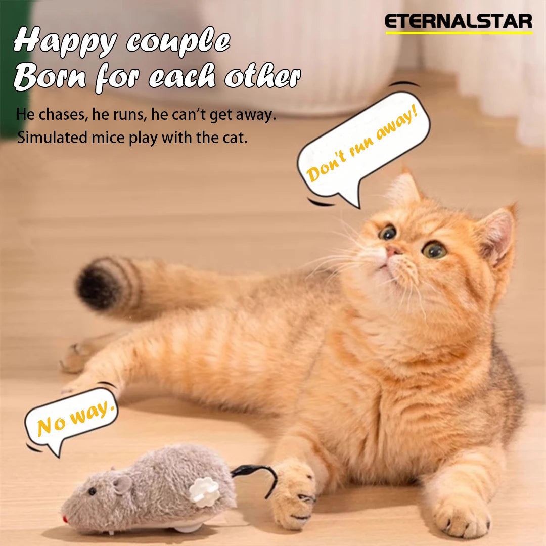 Wind-Up Mouse Toy for Cats