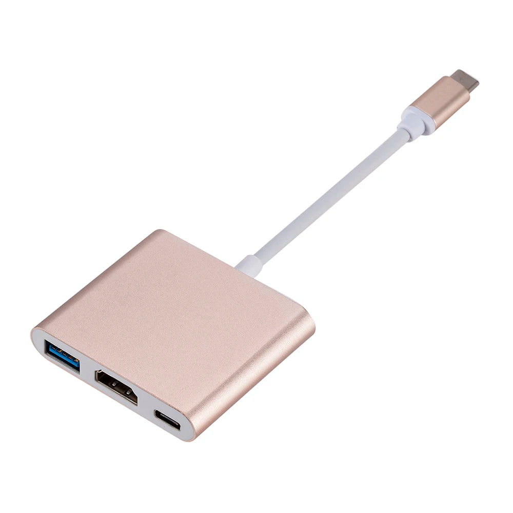 3-in-1 USB-C to HDMI, USB 3.0, and PD Charging Adapter