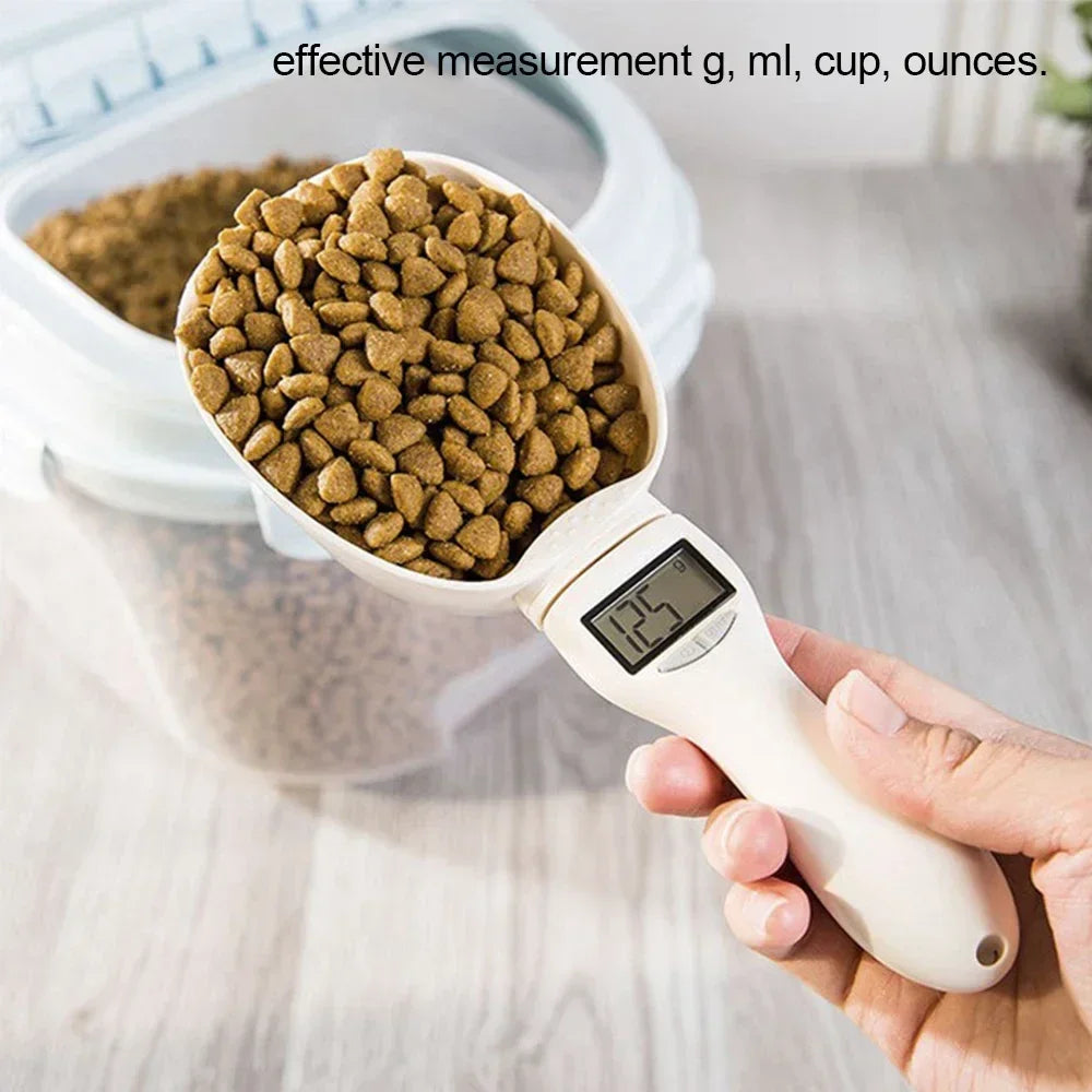 Digital Pet Food Measuring Scoop – Display & Multi-Unit Scale
