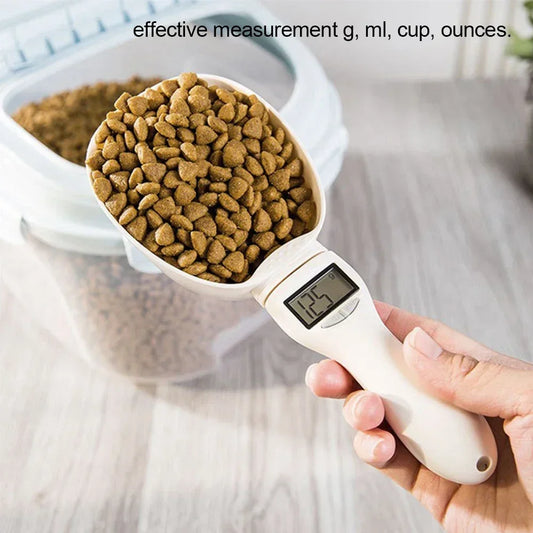 Digital Pet Food Measuring Scoop – Display & Multi-Unit Scale