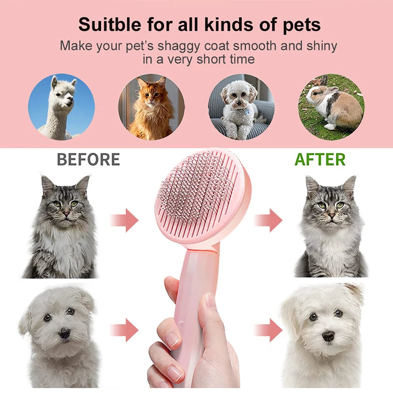 One-Key Hair Removal Brush for Cats and Dogs
