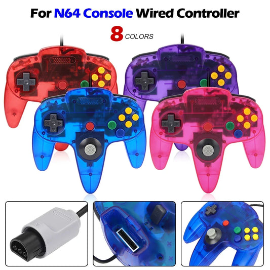 Nintendo 64 Transparent Controllers (8 colors)