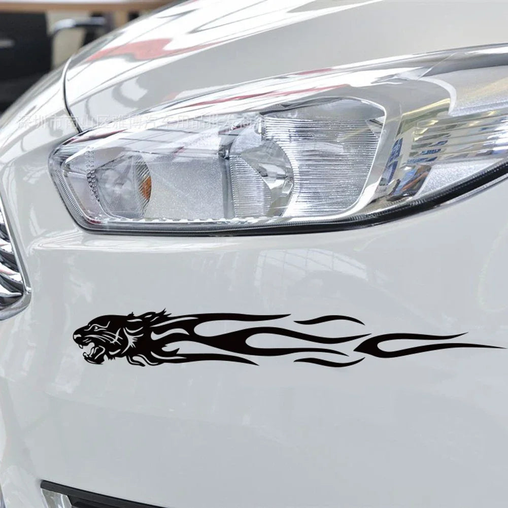 Tiger Flame Totem Reflective Stickers (2 Units)