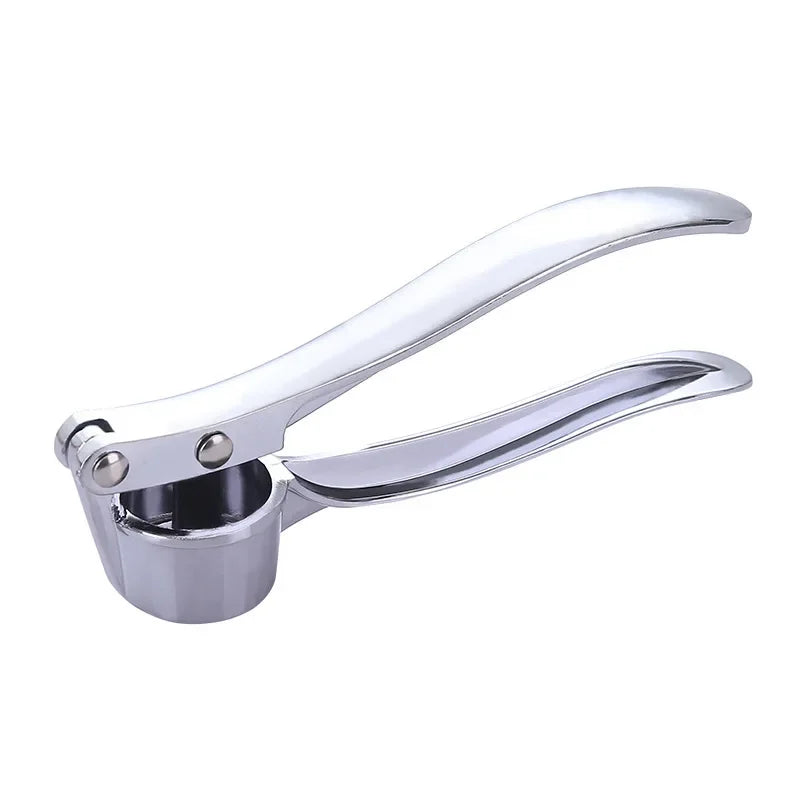 Stainless Steel Garlic Press – Manual Garlic Smasher & Mincer Tool