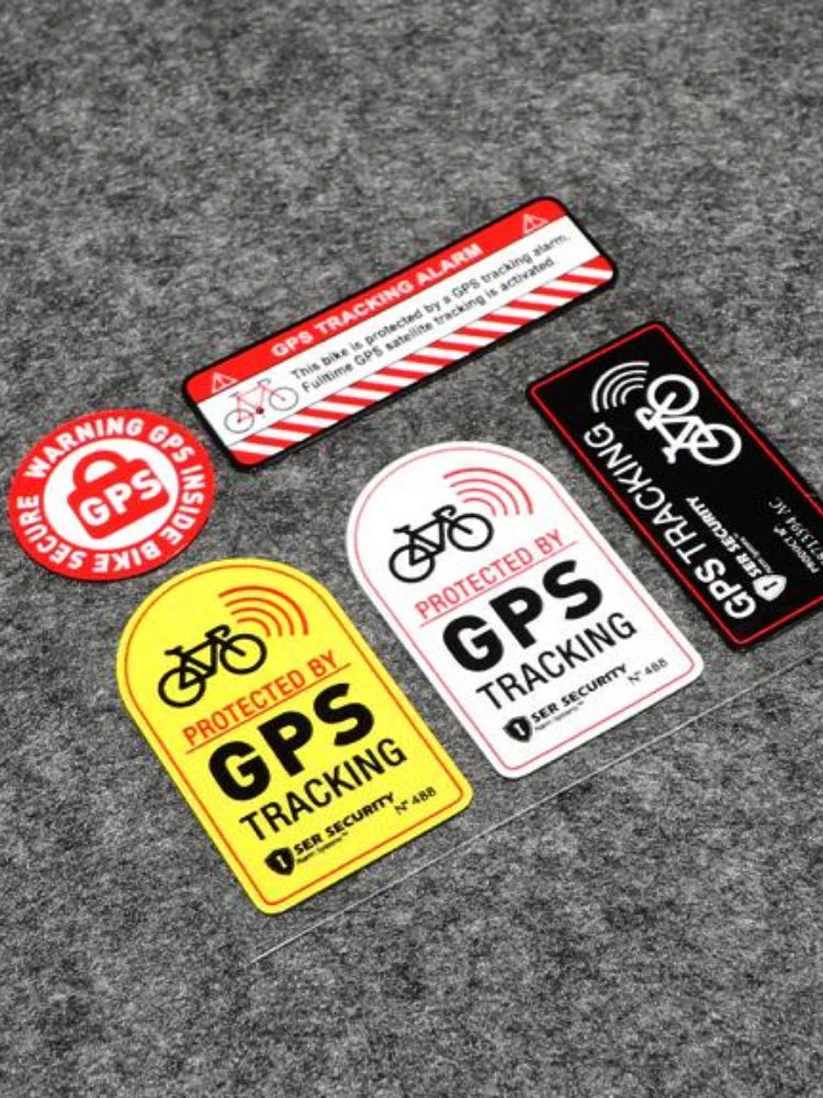 Reflective GPS Tracking Warning Sticker – Anti-Theft Vinyl Decal