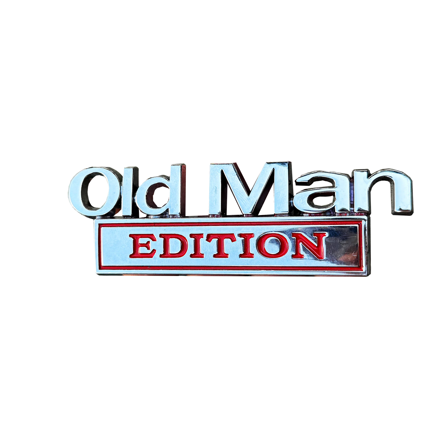 Car 3D Metal Chrome Sticker Emblem – OLD MAN EDITION Badge