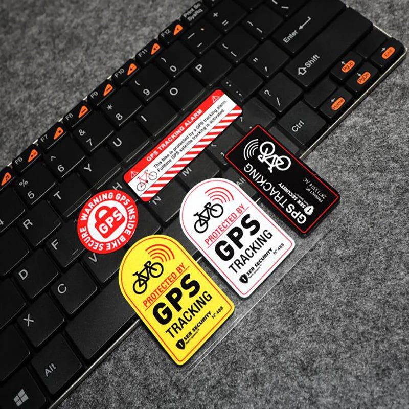 Reflective GPS Tracking Warning Sticker – Anti-Theft Vinyl Decal