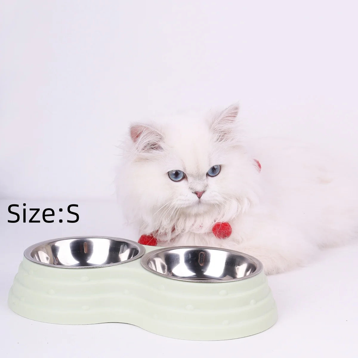 Double Stainless Steel Pet Bowl